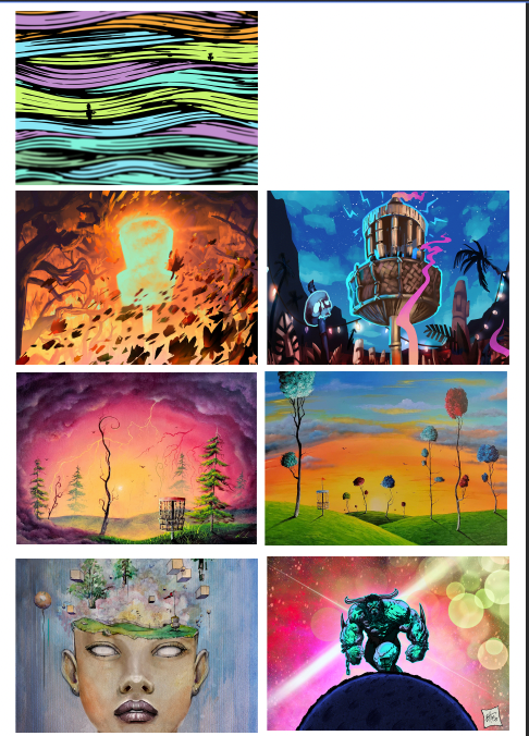 2026 Artists Disc Golf Calendar