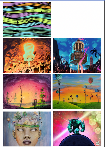 2026 Artists Disc Golf Calendar